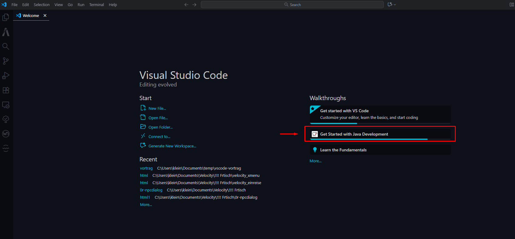 Get Started with Java